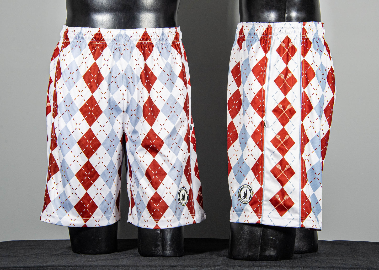 Grey and Maroon Diamond