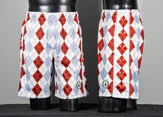 Grey and Maroon Diamond